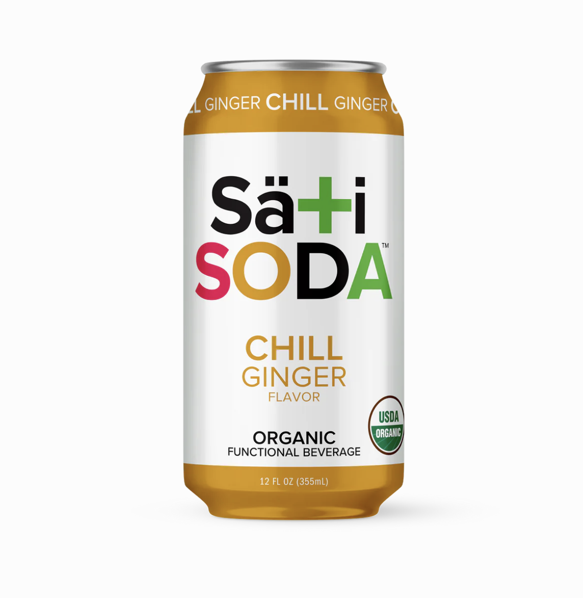 Sati Organic CBD Soda 12oz Ginger Chill